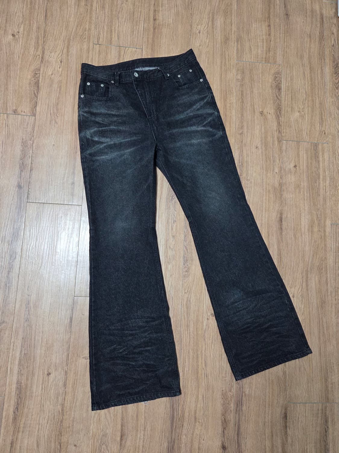 [2] 카미엔 kamien 크로스 다트 플레어 데님진 청바지 상품이미지3