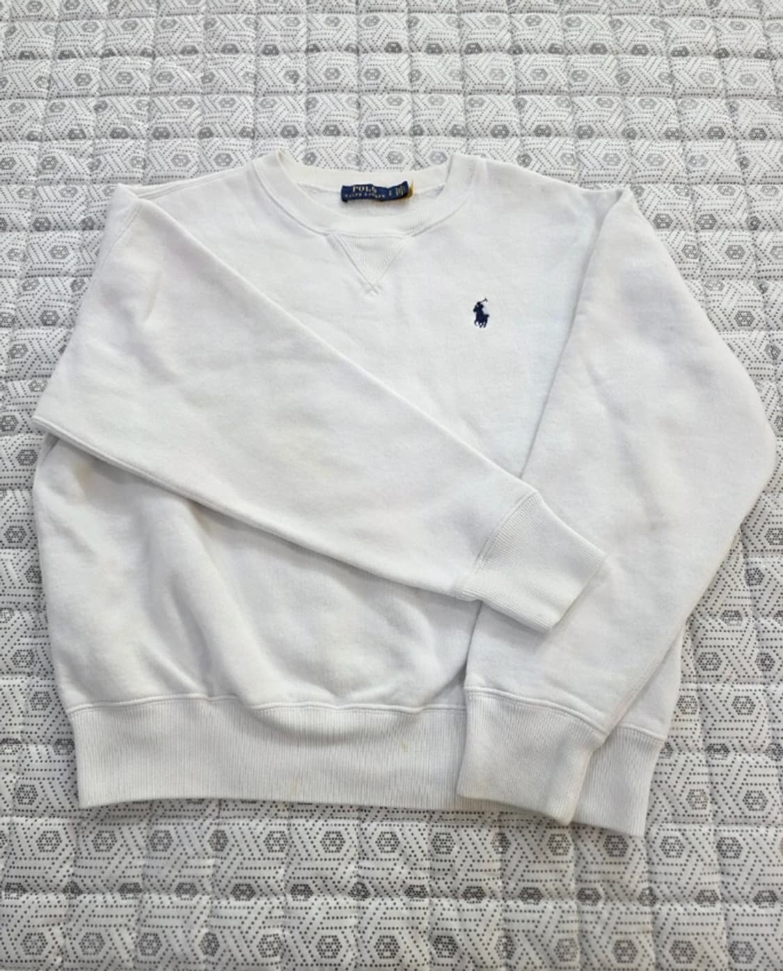 정품 폴로 랄프로렌 화이트 맨투맨 ~55 상품이미지2