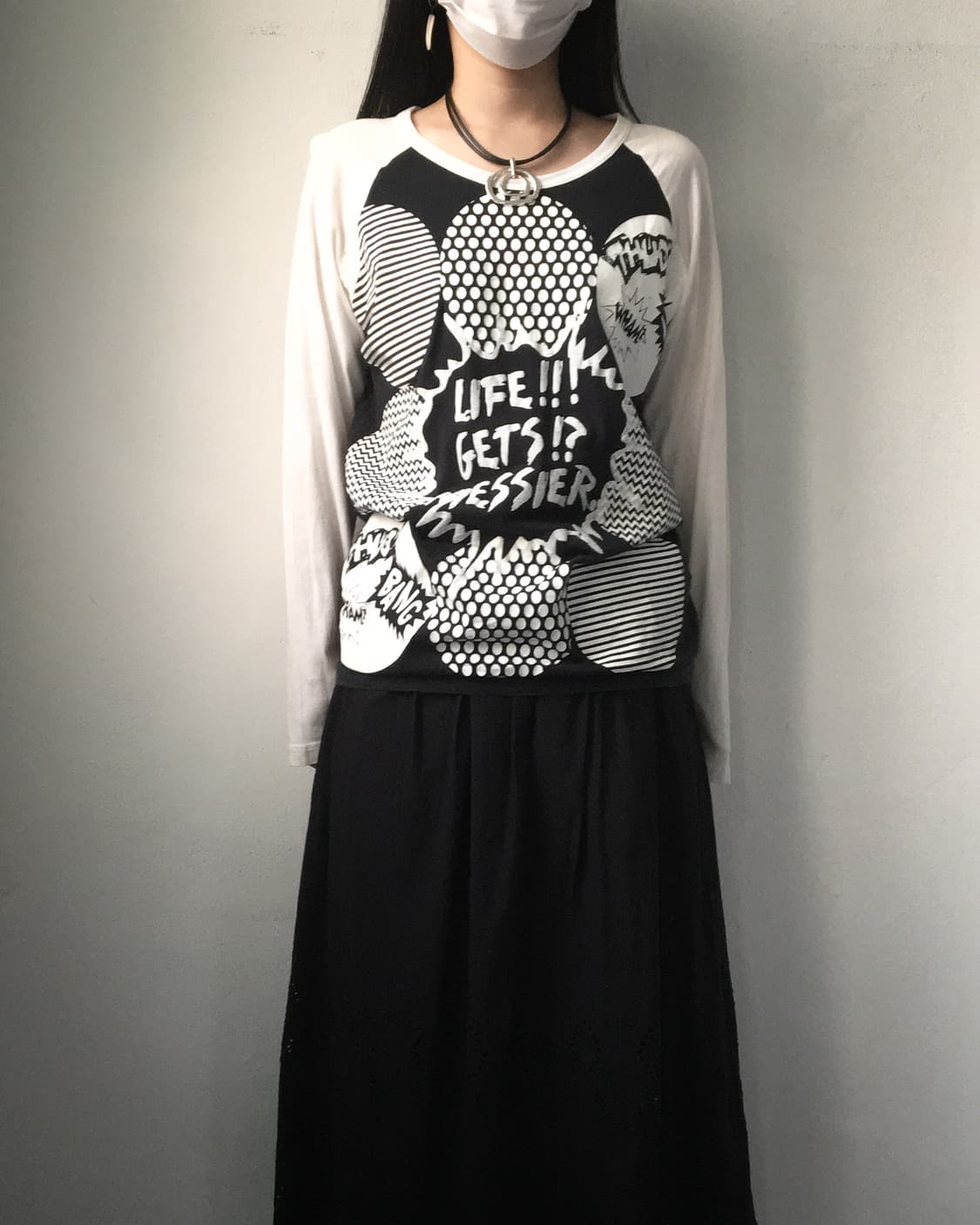 Pattern printing raglan sleeve 상품이미지5