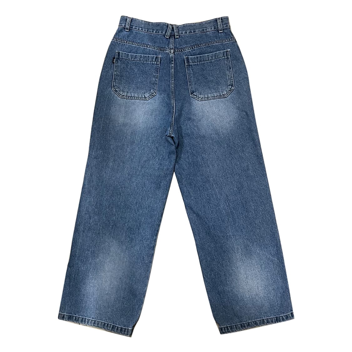 꼼파뇨 레이어 인디고블루 와이드 데님 팬츠 청바지 M 상품이미지3