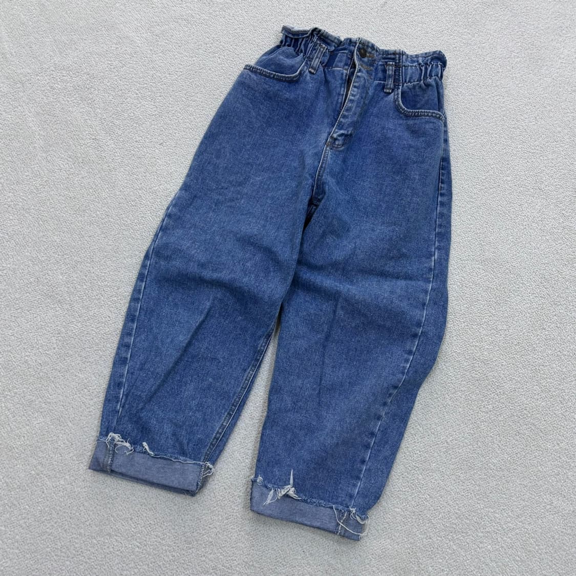 L 빈티지 밴딩 벌룬핏 데님 팬츠 0430E 상품이미지1
