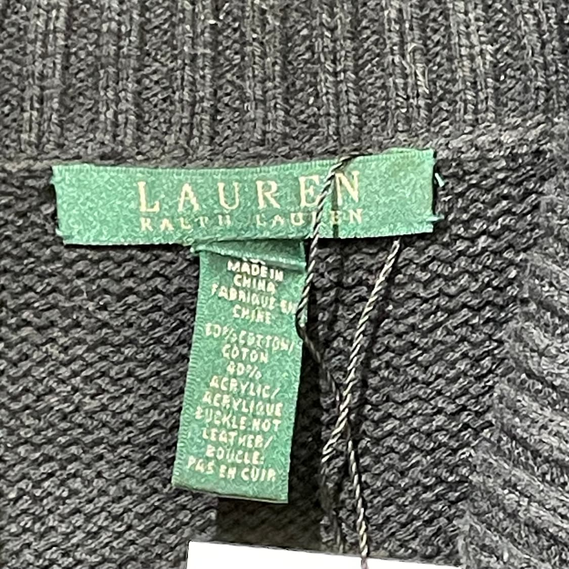 (M) LAUREN 로렌 랄프 로렌 숄 카라 니트 가디건 상품이미지7