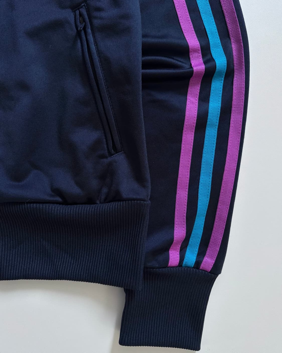 Adidas 아디다스 네이비컬러 파이어버드 멀티컬러 우먼라인 트랙탑 상품이미지9
