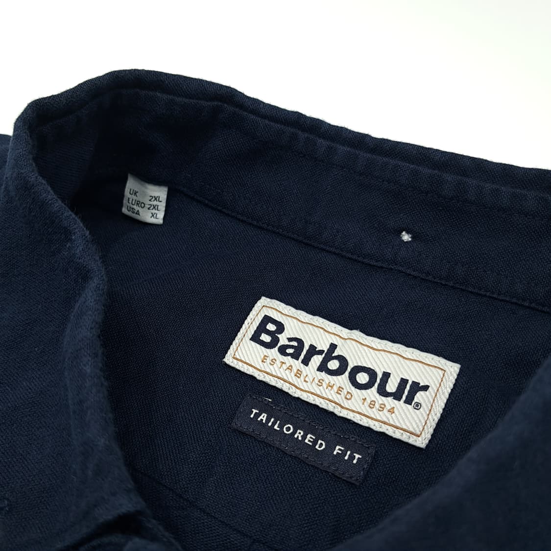 CN795 XL 바버 클래식 블랙 테일러드핏 긴팔 셔츠 남방 상품이미지4