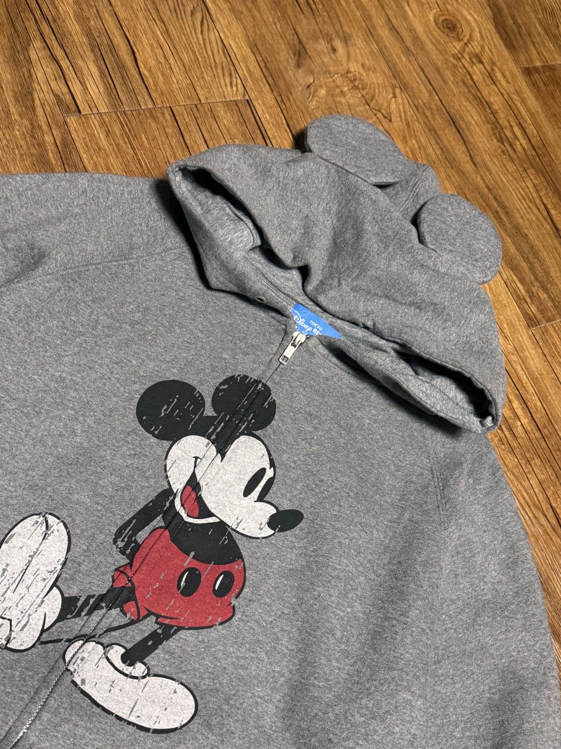 도쿄 디즈니 리조트 미키마우스 그레이 후드집업 상품이미지4
