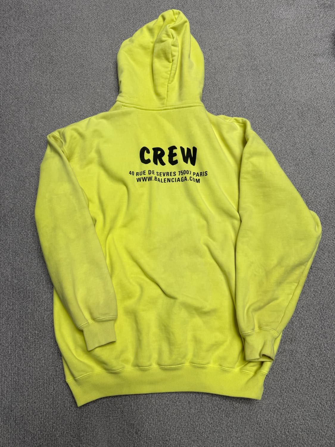 발렌시아가 크루 후드티(정품) 상품이미지2