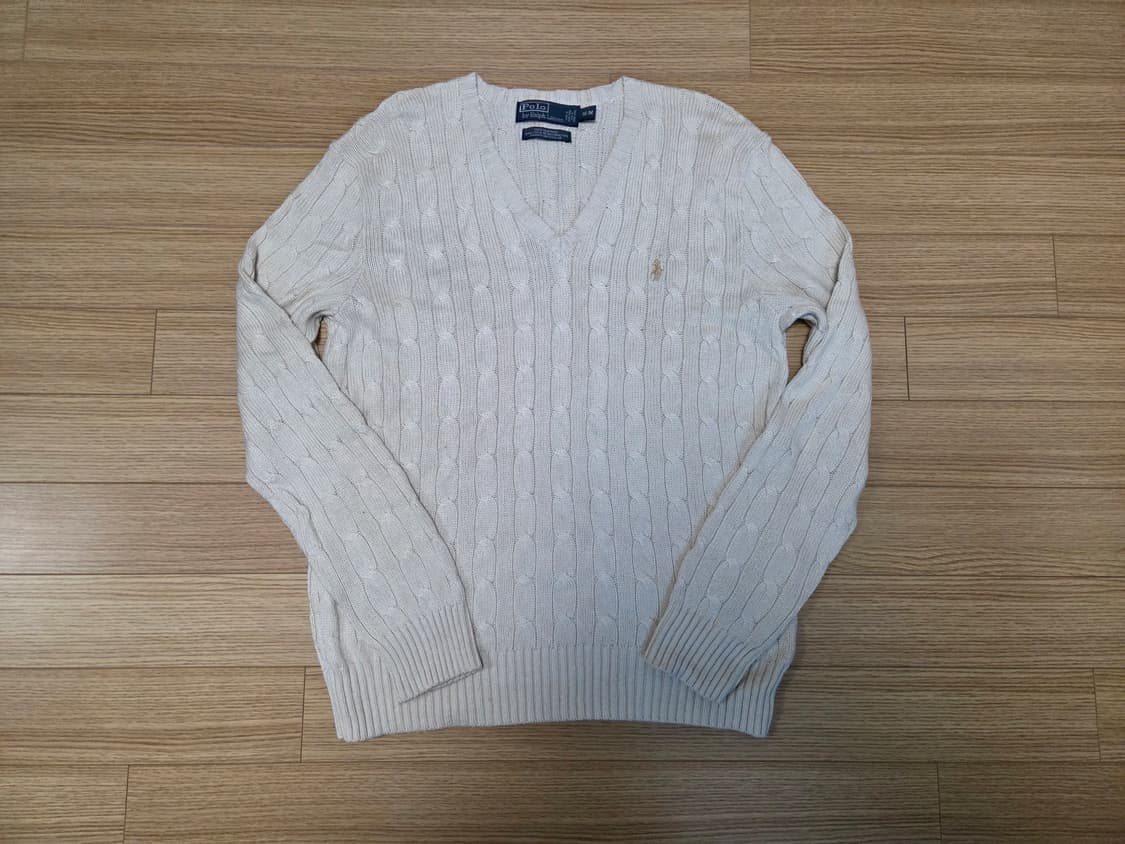 폴로 랄프로렌 포니 케이블 브이넥 실크 니트 상품이미지1