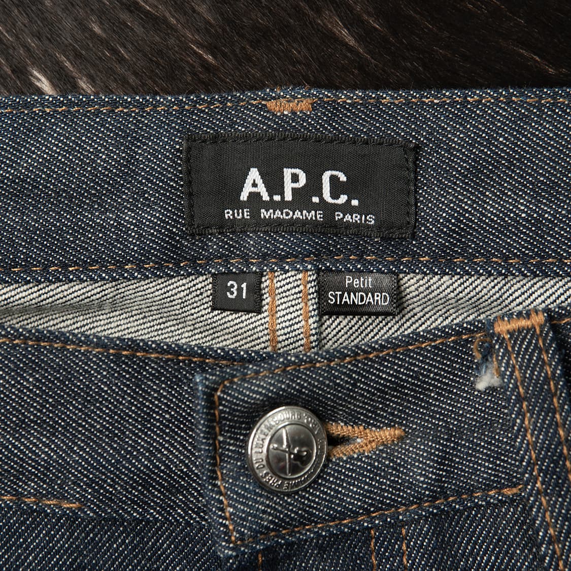 [31] 00s APC 아페쎄 쁘띠 스탠다드 셀비지 데님팬츠  상품이미지7