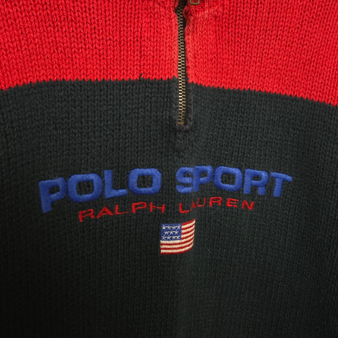 폴로랄프로렌 스포츠 90's 코튼 쿼터 집업 니트 / 여성 니트 상품이미지5