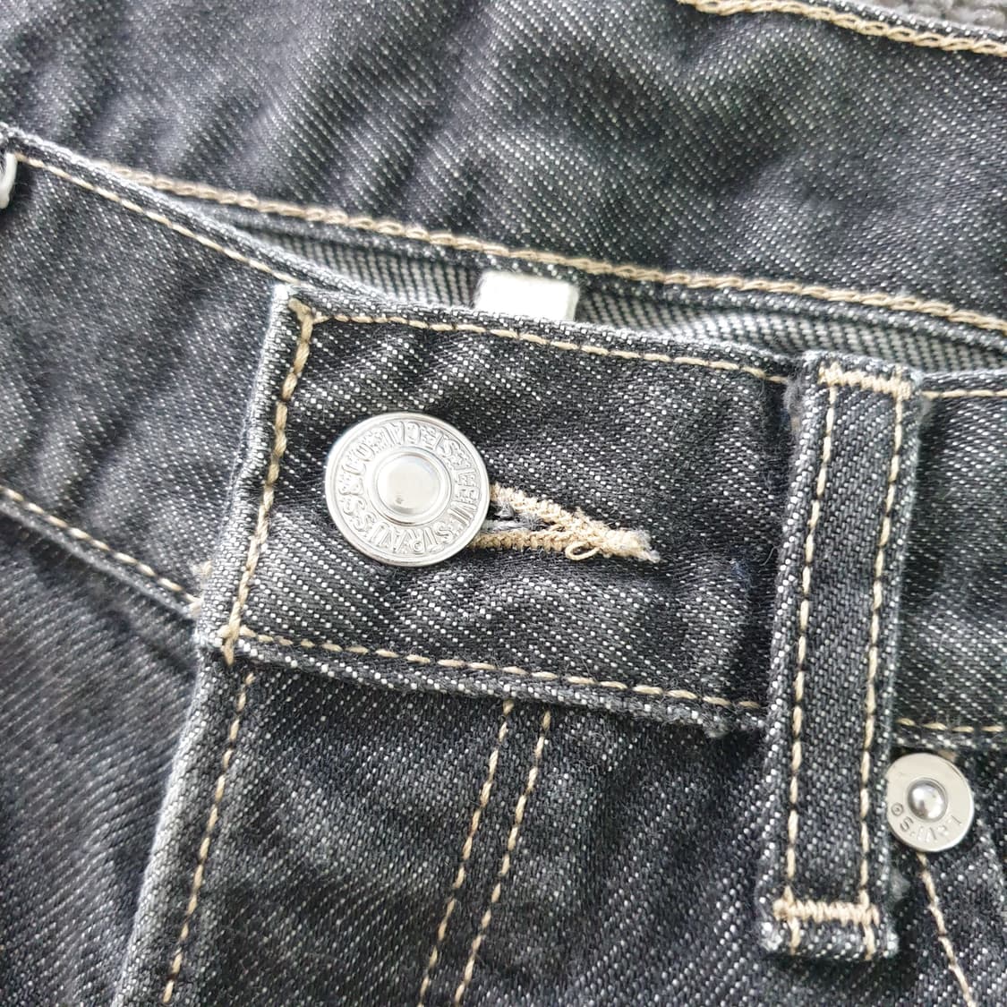 LEVI'S 엔지니어드 진 흑청 데님 팬츠 상품이미지5
