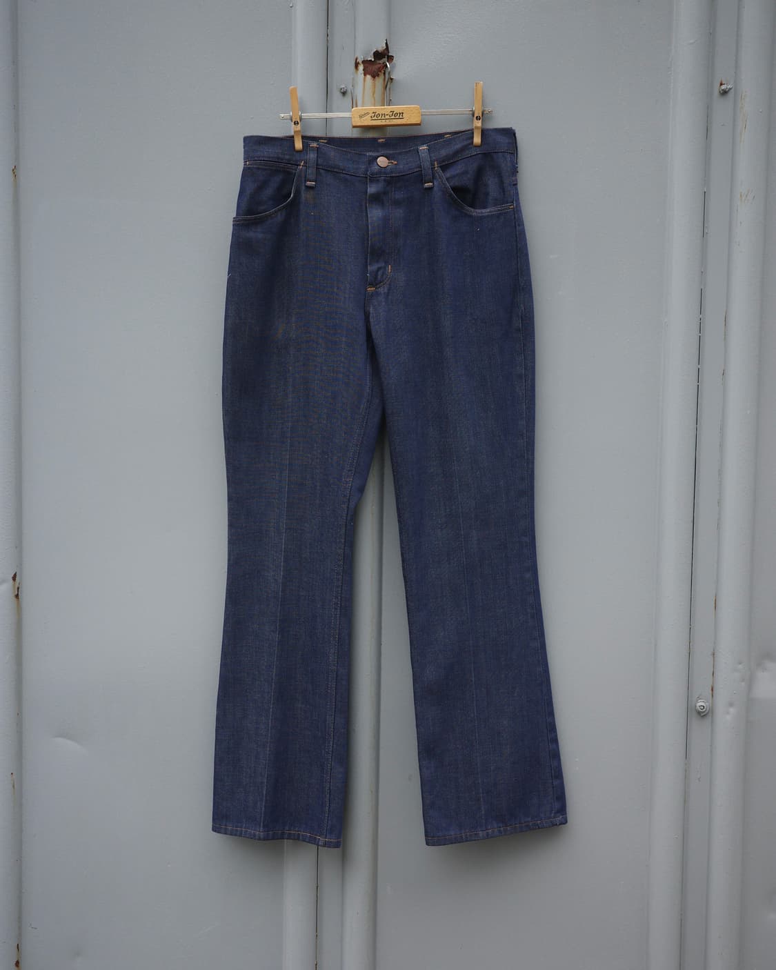 70s 랭글러 라이트웨이트 플레어 데님 팬츠 상품이미지1