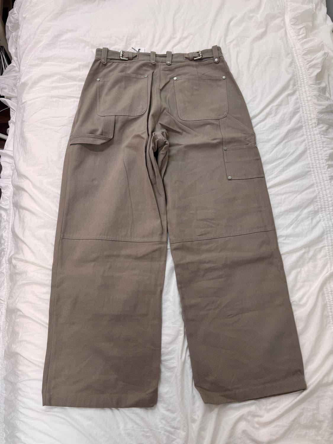 STITCH DOUBLE KNEE PANTS SAND 상품이미지6