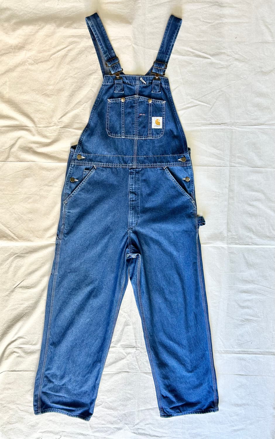 칼하트 데님 오버올 팬츠 상품이미지1
