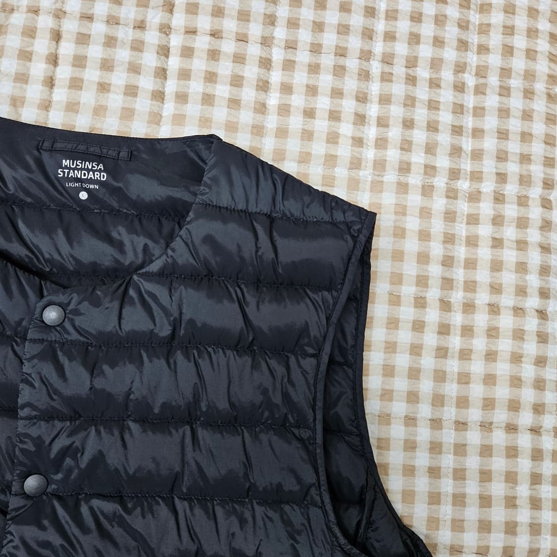 무신사 오리털 경량패딩 베스트 조끼 남자100 상품이미지3