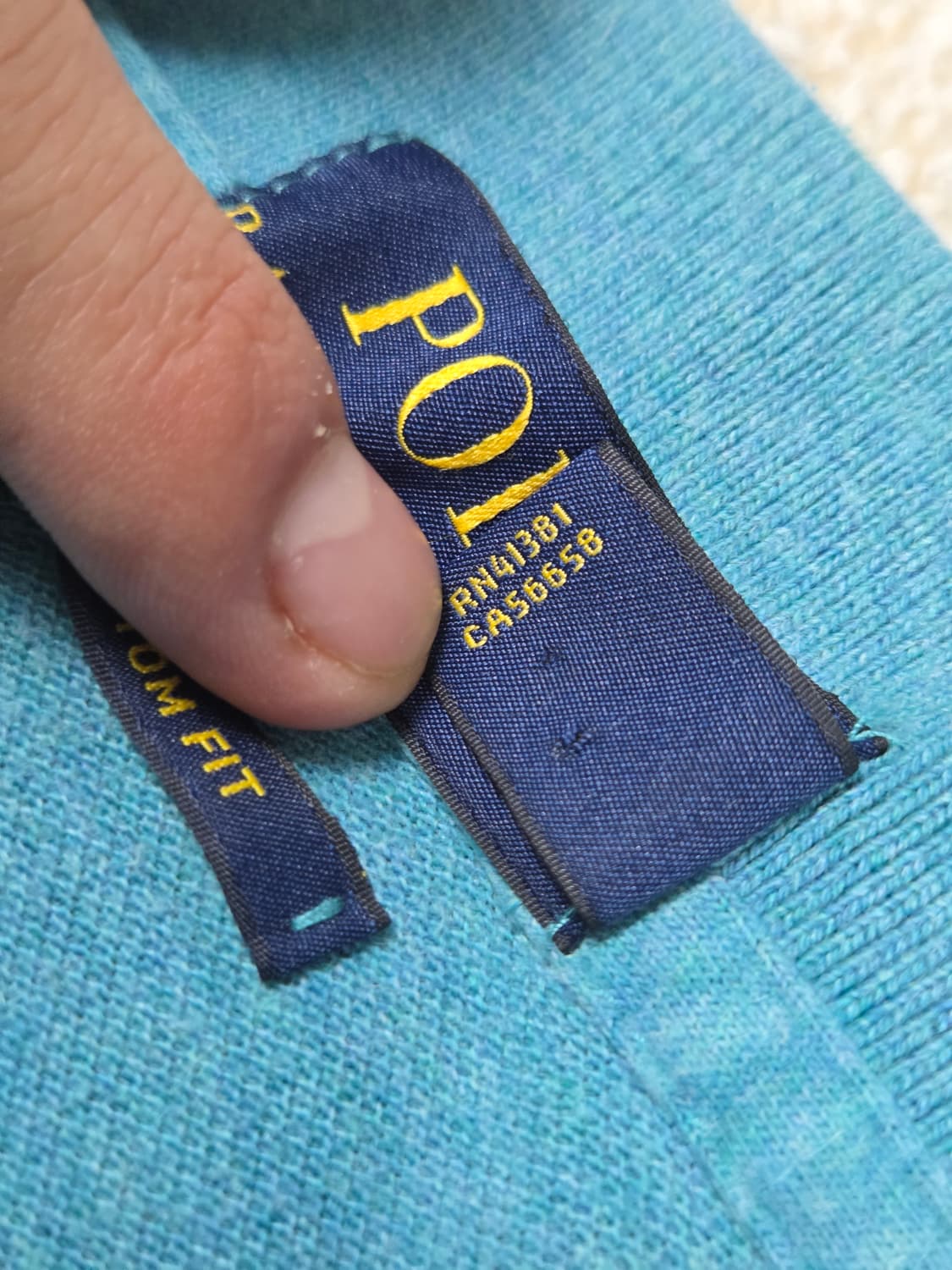 [폴로 랄프로렌] 커스텀 핏 코튼 메쉬 카라 반팔 티셔츠 | S00072 상품이미지4