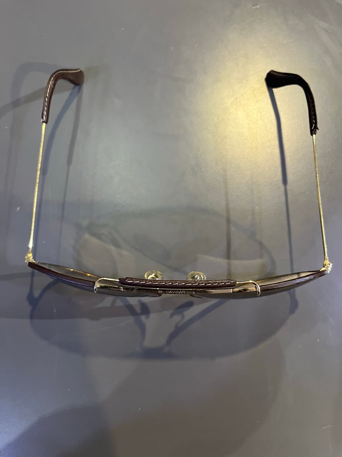 80–90년대 레이밴 바슈롬 레더 아웃도어스맨(미국제) 상품이미지5