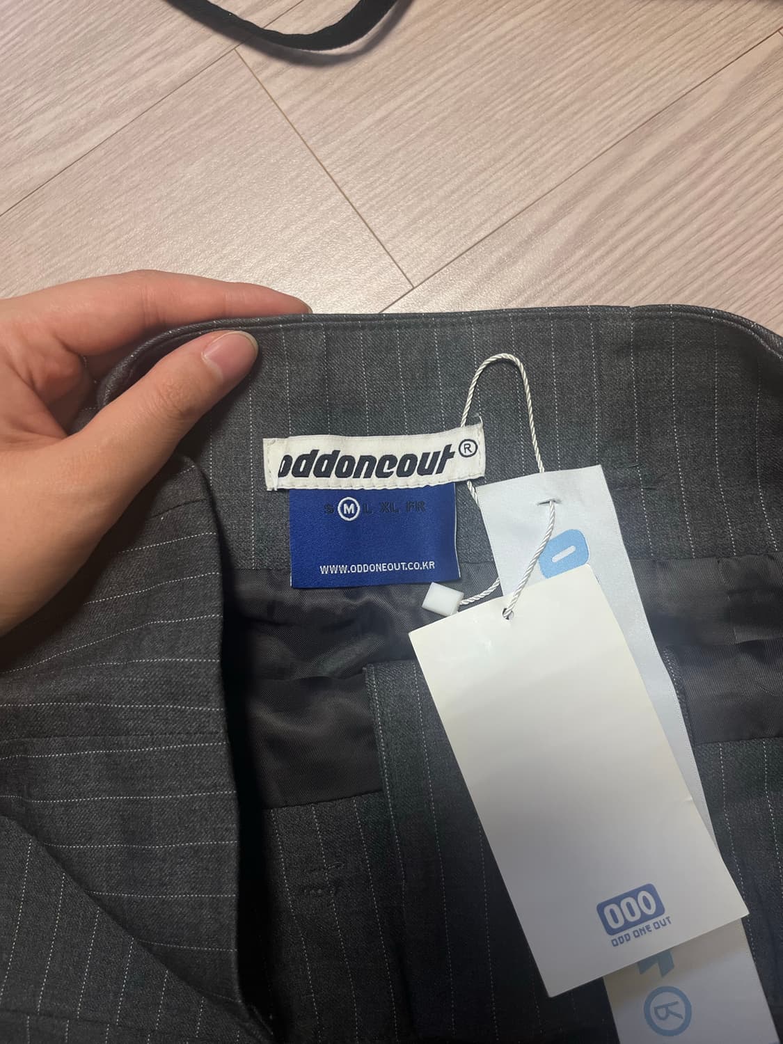 오드원아웃 그레이 미니스커트 상품이미지3
