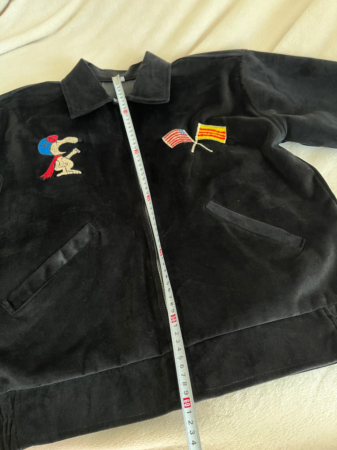 스누피 자수 블랙자켓 42 상품이미지8