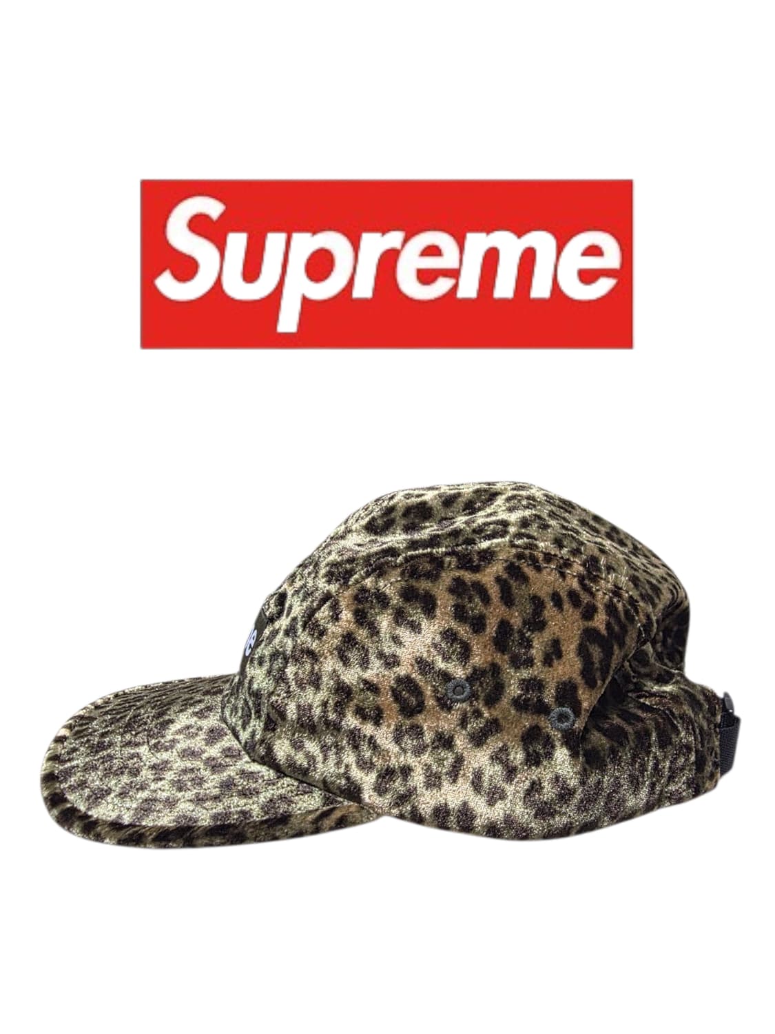 [OS] SUPREME 24SS 슈프림 레오파드 벨벳 캠프캡 올리브 상품이미지3
