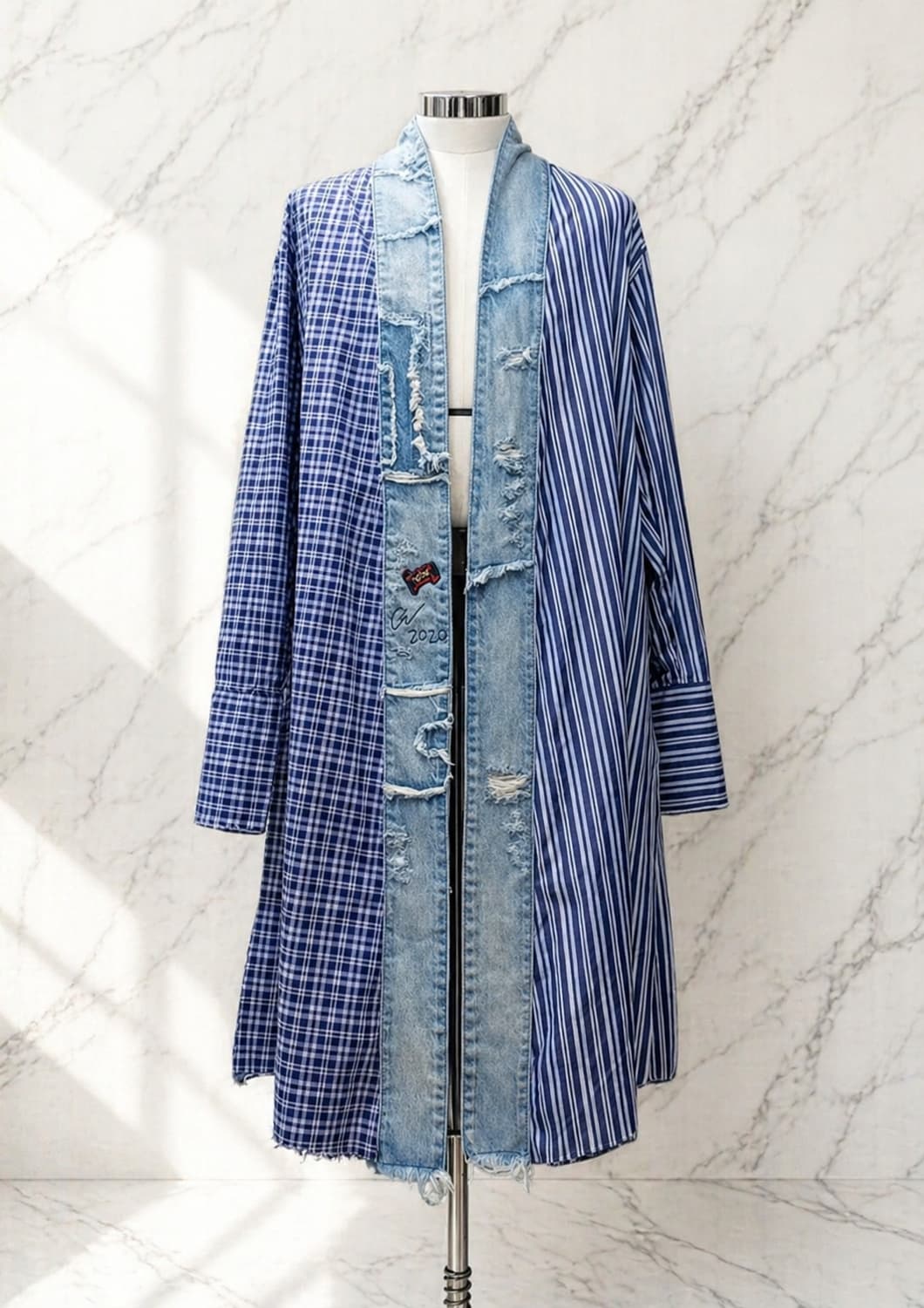 Greg Lauren 패치워크 리워크 데님 코트 
(10 꼬르소꼬모) 상품이미지4