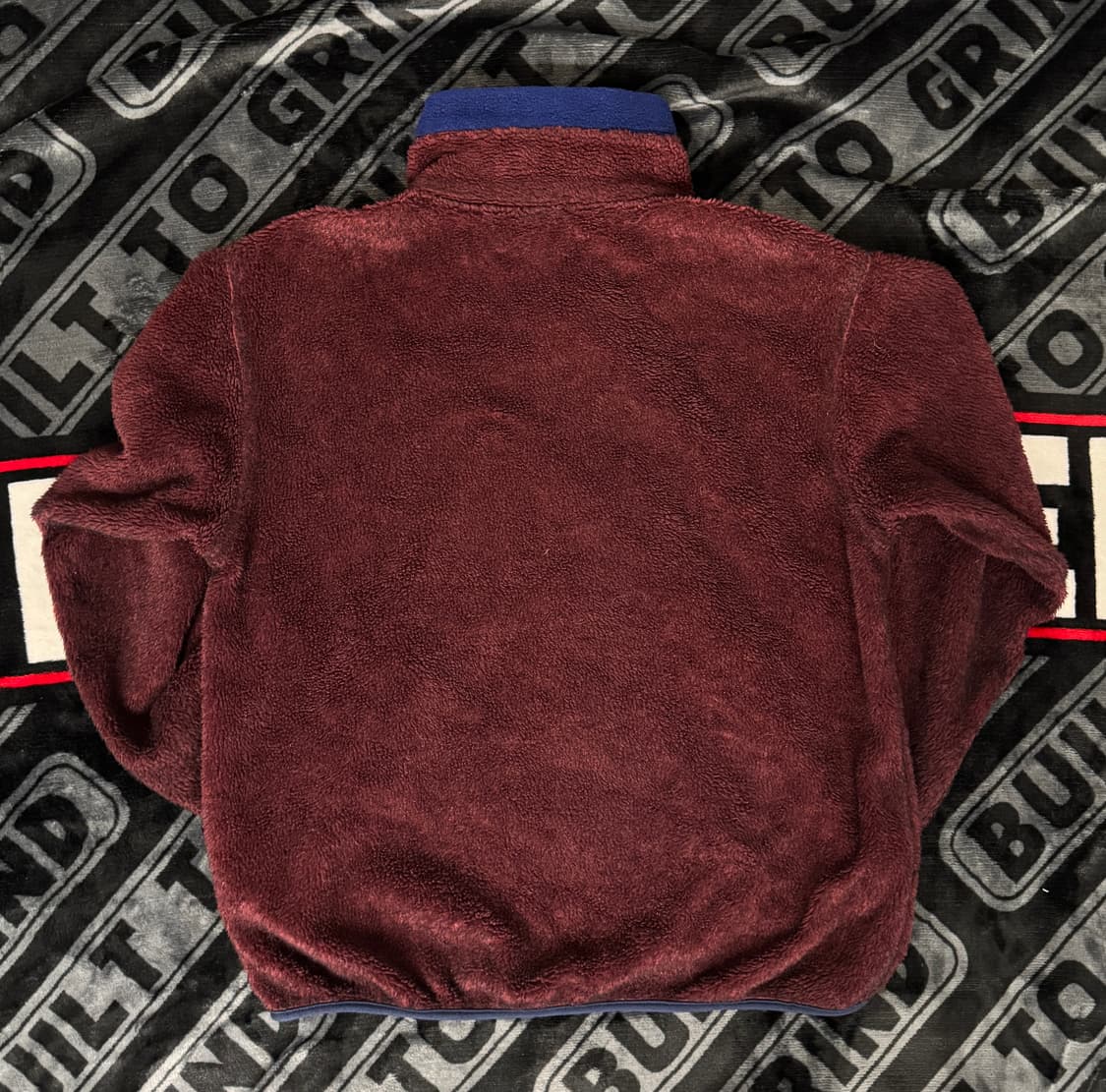 엘엘 빈 딥 파일 플리스 풀 오버 풀 짚 버건디 블루 상품이미지2