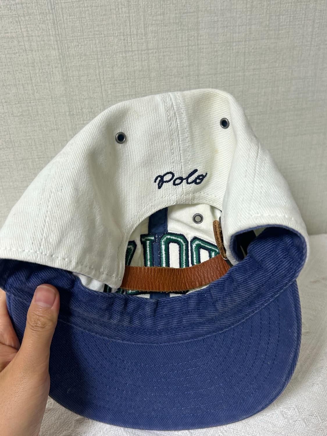 폴로 랄프로렌 POLO RALPH LAUREN 로고 코튼 치노 볼캡 모자 상품이미지3