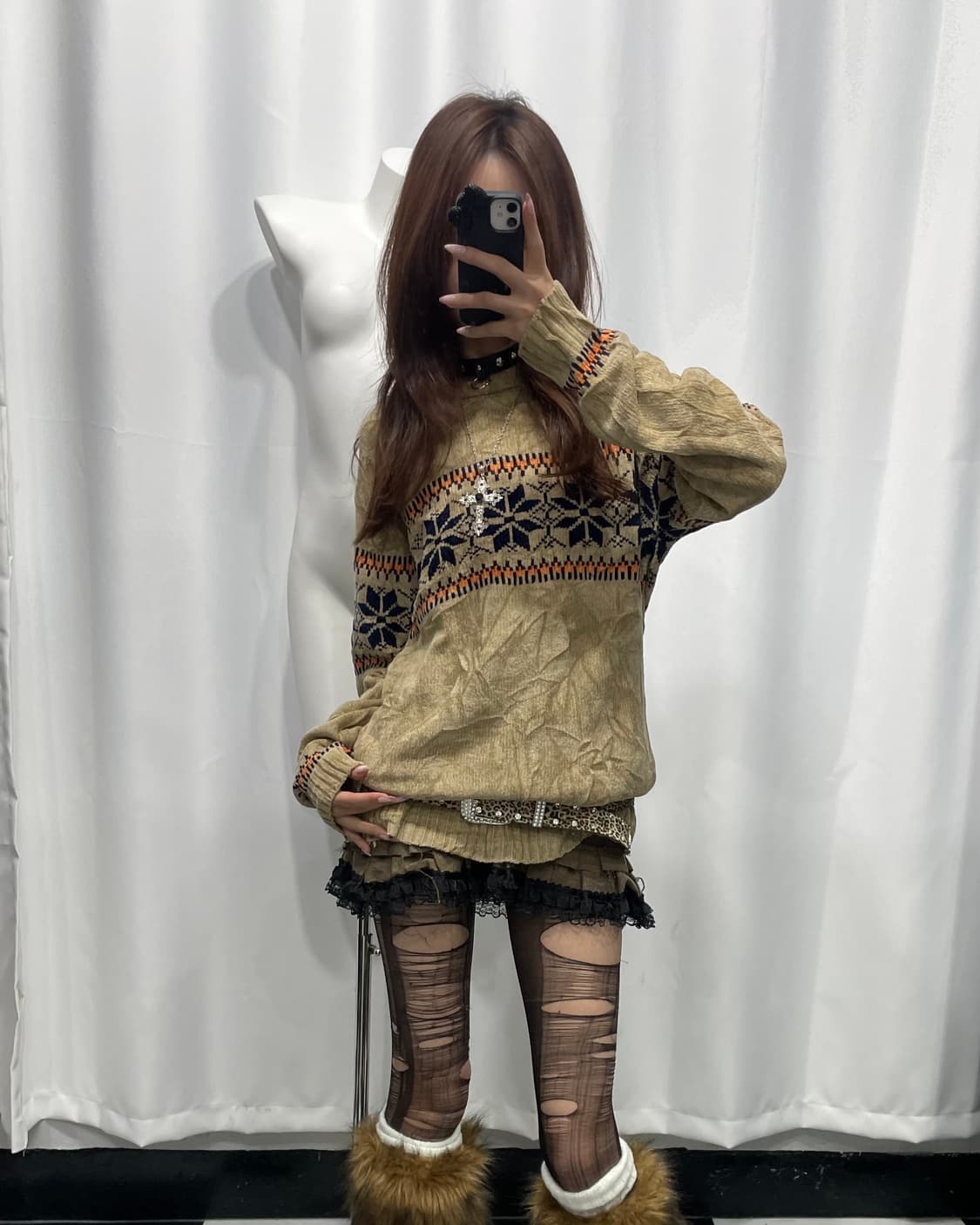 🎸베이지 노르딕 니트🎸 상품이미지1