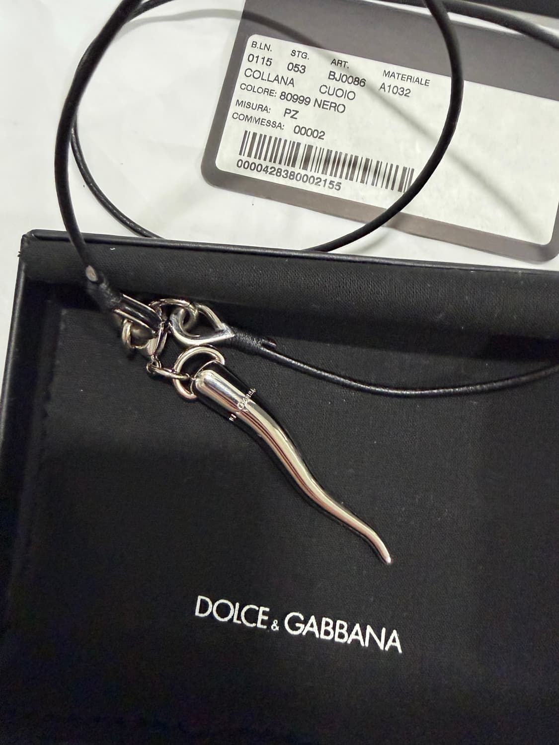 돌체앤가바나/실버 상아 목걸이/OS 상품이미지2