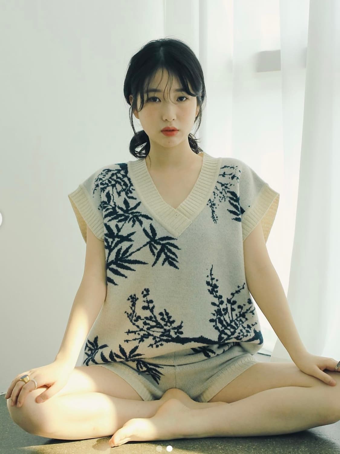한땀한땀 조선백자 니트반바지 상품이미지1