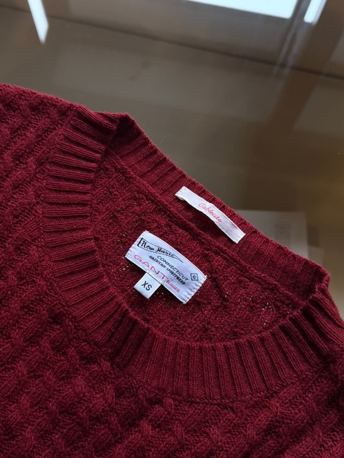 간트 러거 니트 램스울 니트 슬림100 상품이미지7