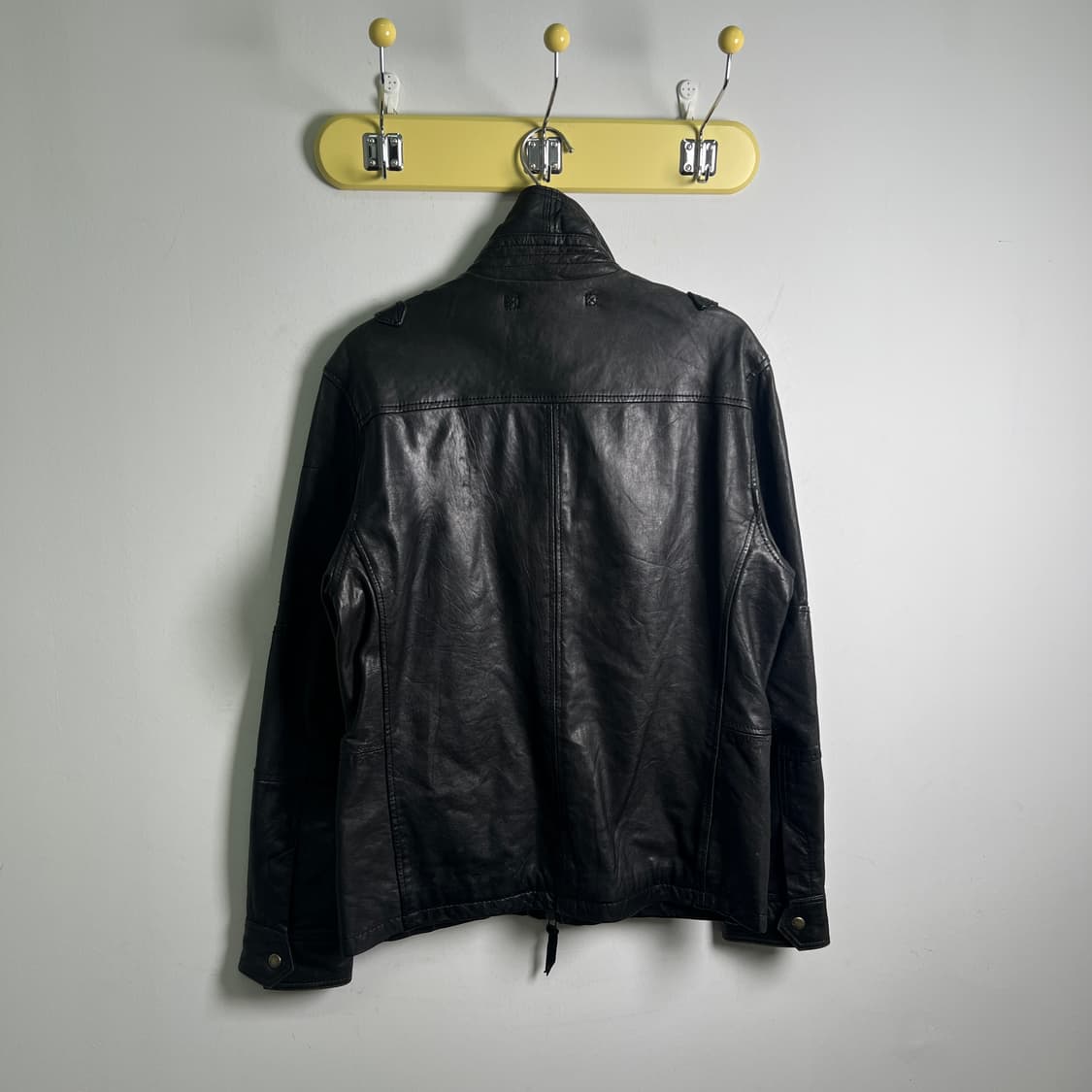 Avirex 아비렉스 멀티 포켓 블랙 양가죽 자켓 L 상품이미지2