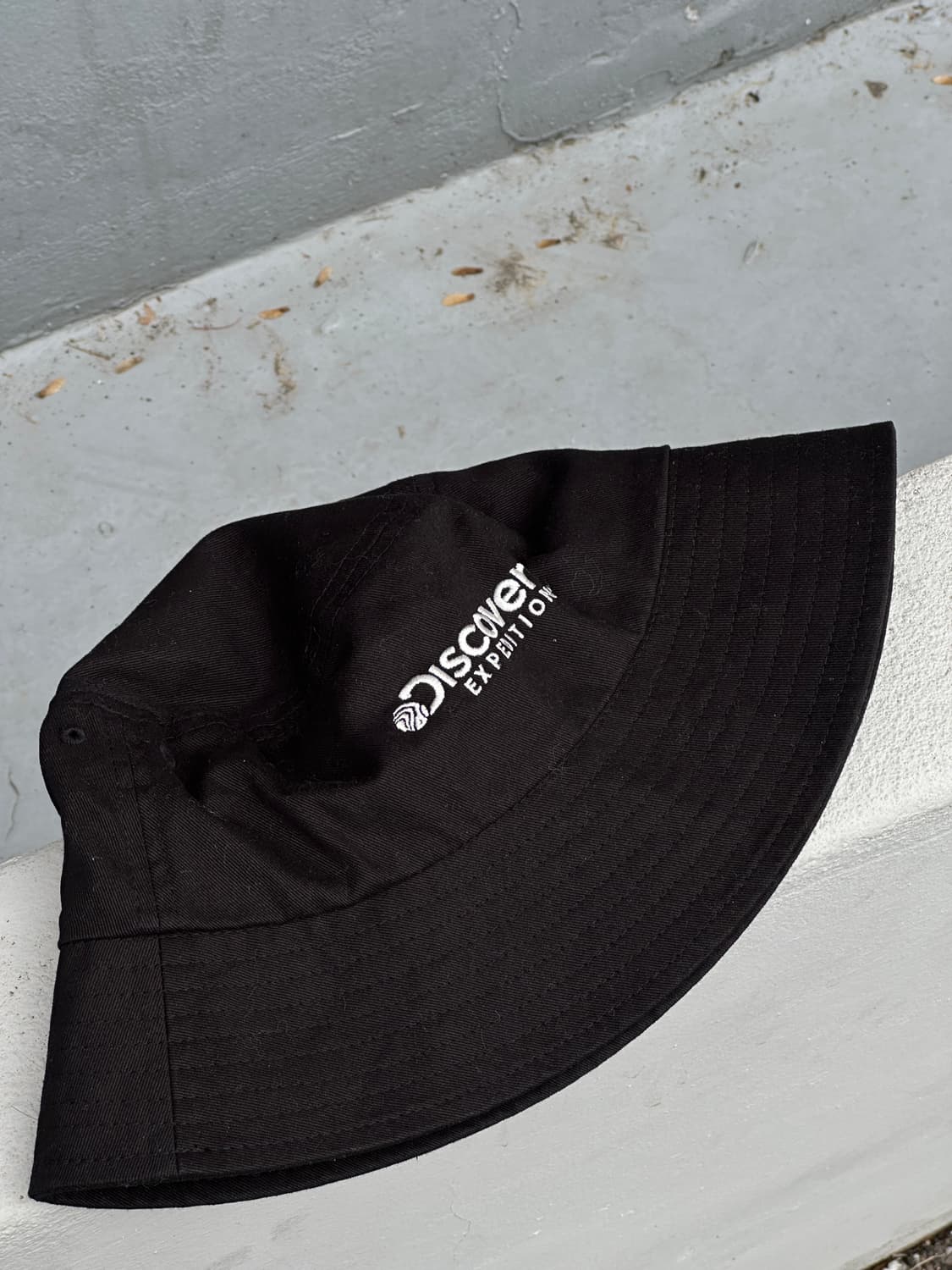 [S] 디스커버리 로고 블랙 버킷햇 모자 상품이미지5