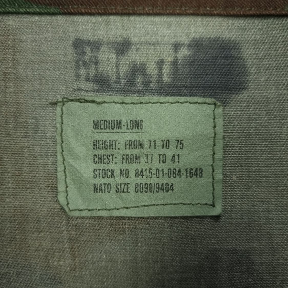 [미군빈티지]80'S U.S 마린 우드랜드 카모 BDU 자켓 M19379 상품이미지8