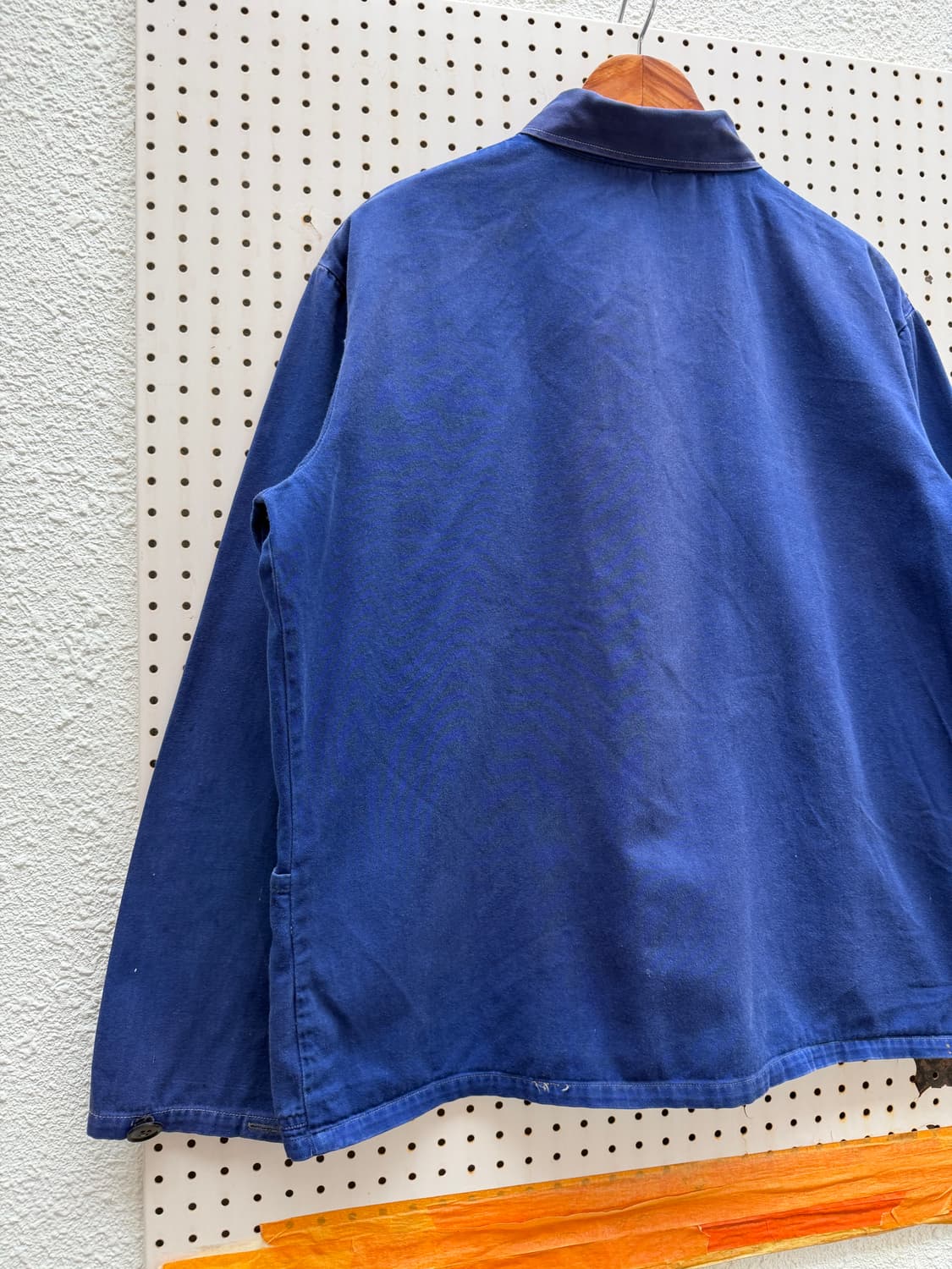 1970s FRIENDSHIP INDIGO BLUE 페이드 프렌치워크자켓 상품이미지7