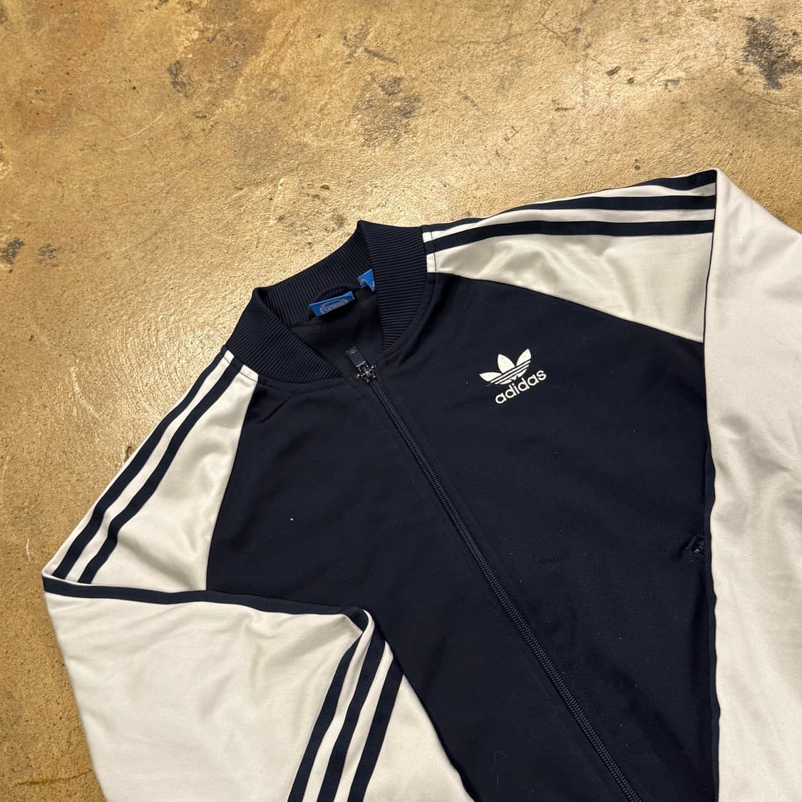 아디다스 호피 백로고 네이비 화이트 트랙탑 져지 상품이미지1
