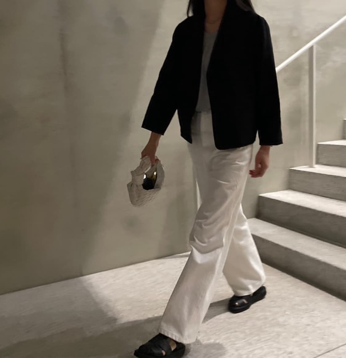 마스큘린 웨이스트 숏자켓 블랙 상품이미지1