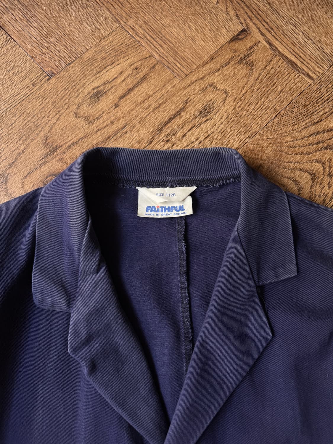 [L]빈티지 페이딩 베드포드 타입 몰스킨 프렌치 워크 자켓 상품이미지2