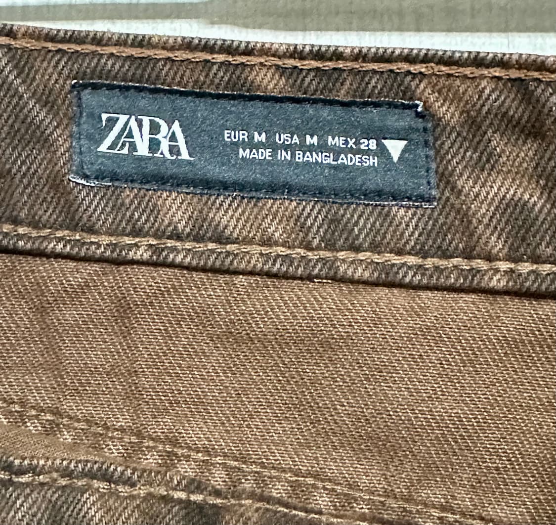 ZARA 애니멀 프린트 스커트 딥 브라운 M 상품이미지5