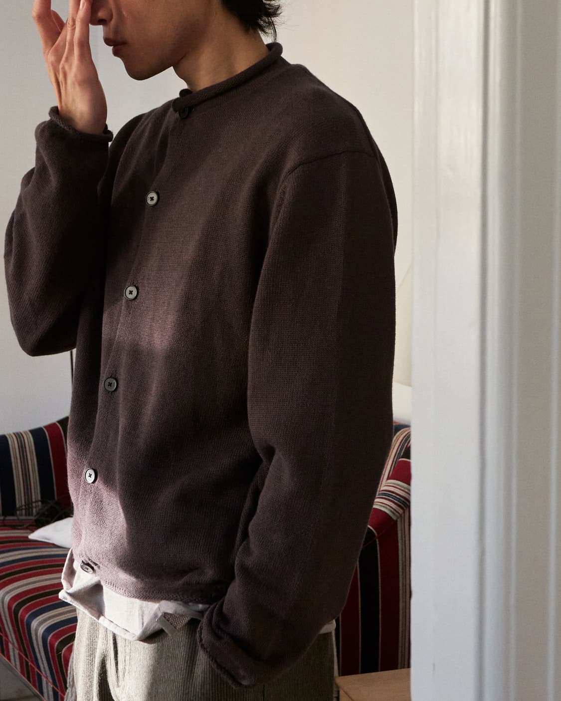 seasalt 씨솔트 루프 헴 가디건 차콜브라운 4size 새상품 상품이미지9