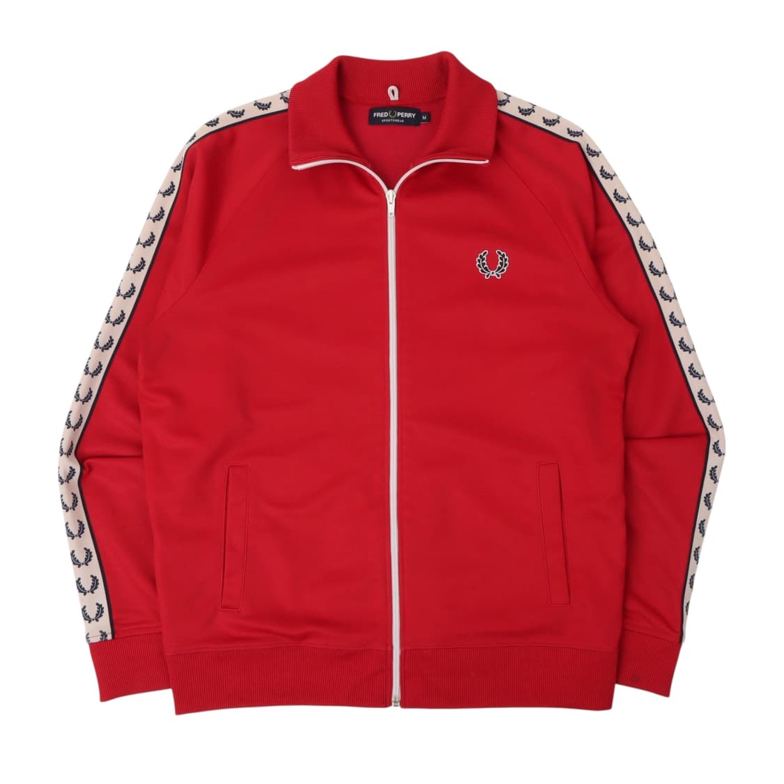 프레드페리 레드 트랙 집업 자켓 상품이미지1