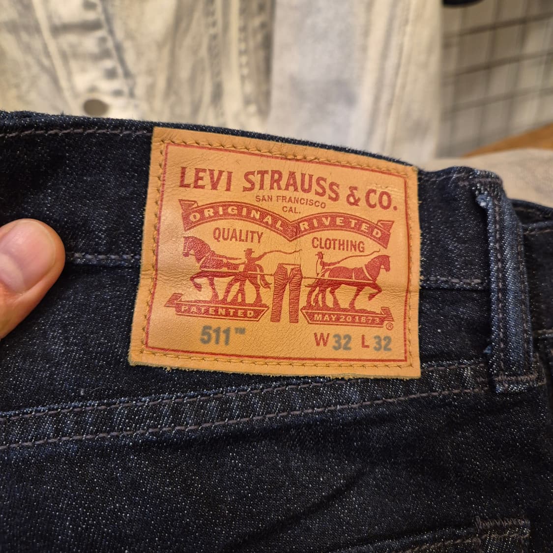 32인치 리바이스 511 진청바지  상품이미지3