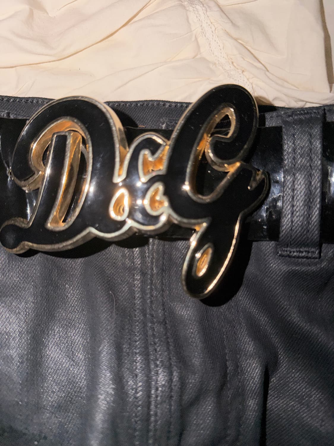 반짝반짝 돌체앤가바나 페이턴트 레더 벨트 상품이미지2