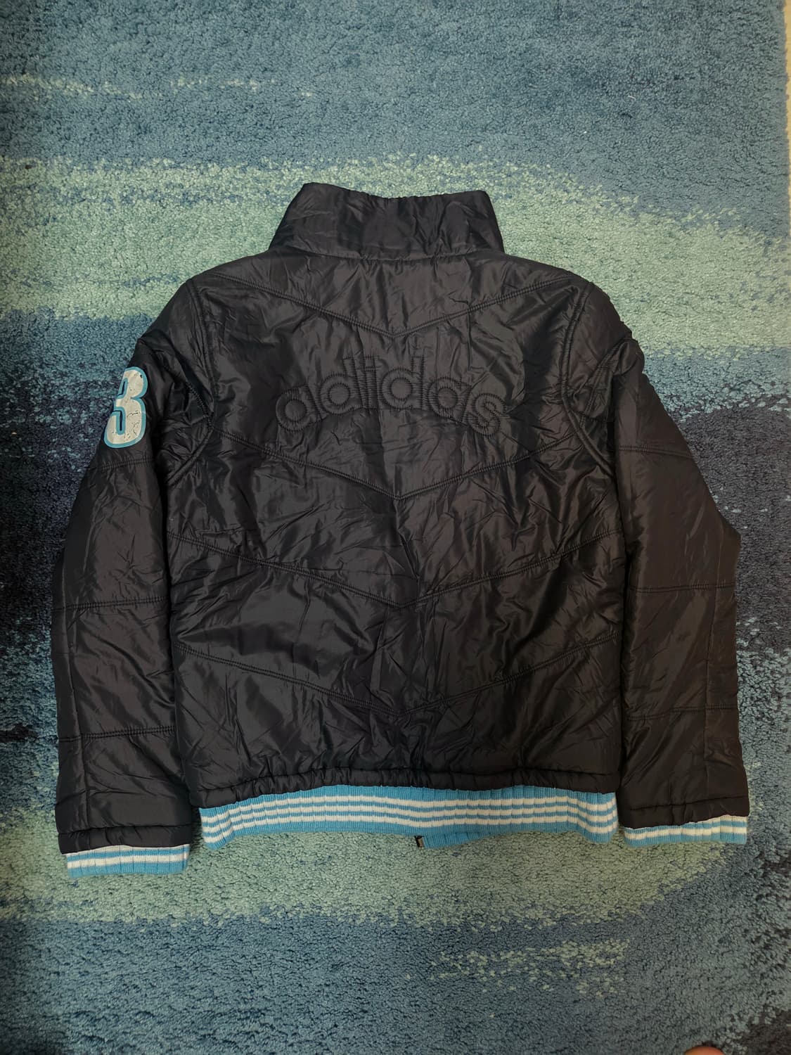 00s아디다스 y2k 하늘색 바람막이 져지집업 점퍼 올드스쿨 희귀 대대장 상품이미지4