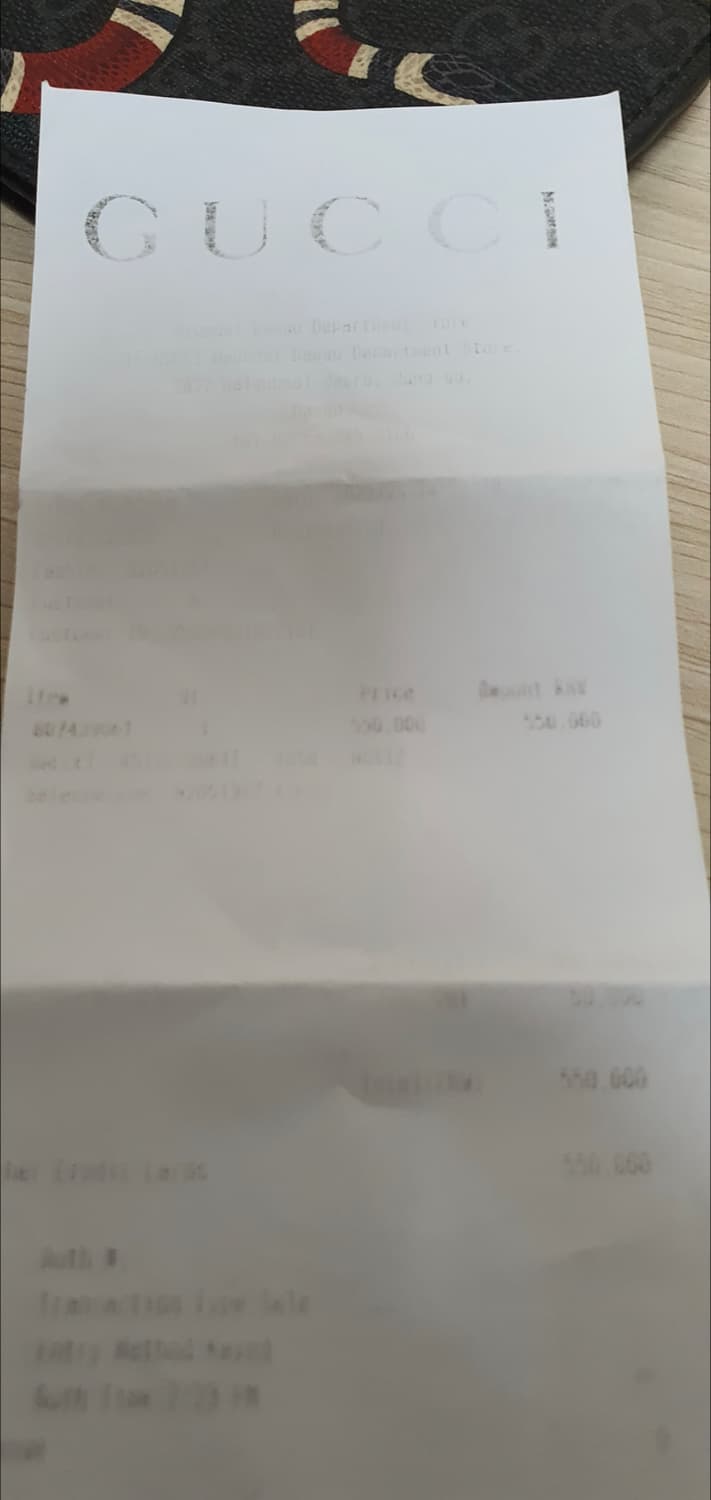 구찌 스네이크 지갑/반지갑 정품S급(영수증O) 상품이미지4