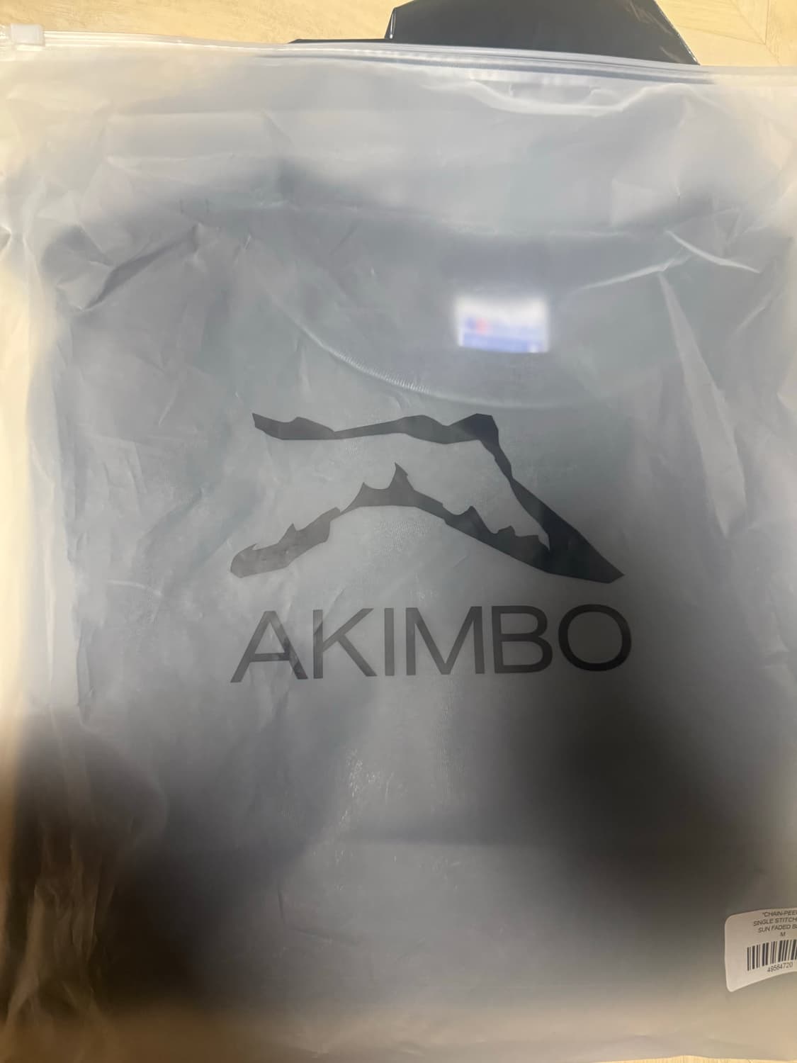 akimbo club 아킴보클럽 선페이디드 블랙 티셔츠 M 상품이미지3