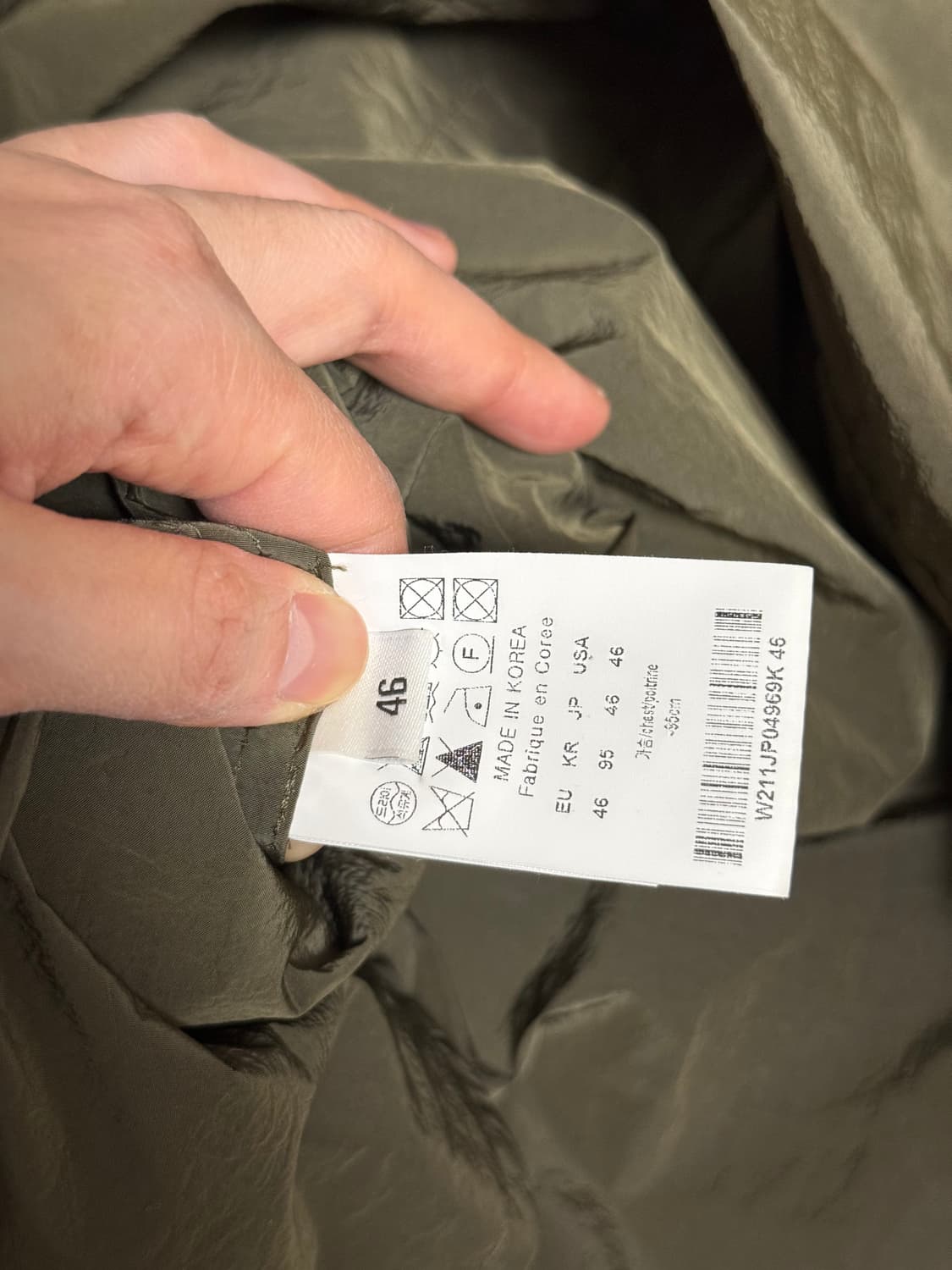 [46] 우영미 21ss 아노락 카키 색상 상품이미지7