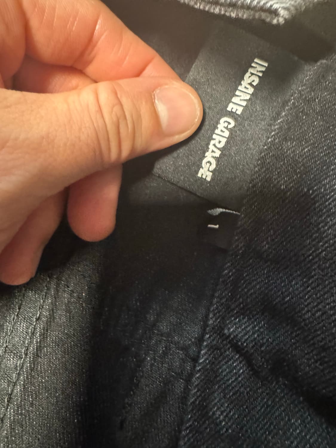 인세인개러지 더블니 워크팬츠 블랙 1사이즈 상품이미지3