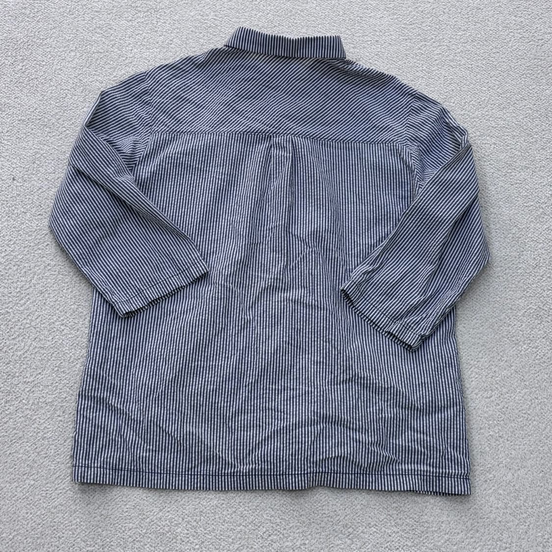 L 몬벨 스트라이프 패턴 반팔 셔츠 0416E 상품이미지2