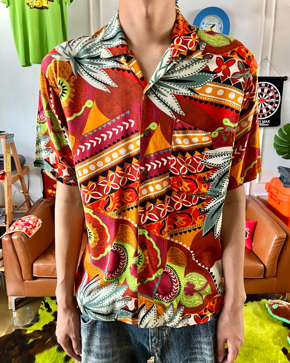 HARDY AMIES London Ethnic Patten Shirt 상품이미지2