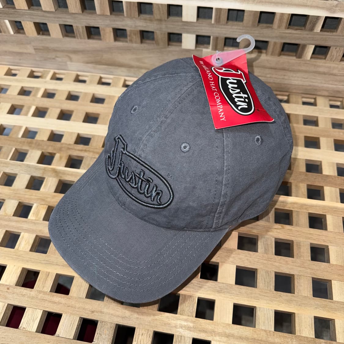 Justin 그레이 코튼 캡  상품이미지2
